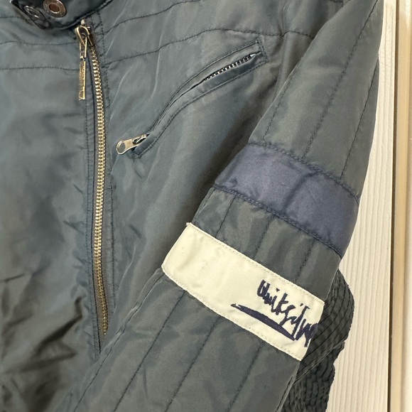 Retro Y2K Quicksilver Gray High End Moto Racer Jacket Surf Men’s S Rare - Picture 8 of 9